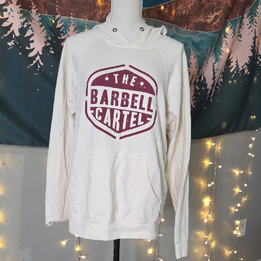 The Barbell Cartel Cream Hoodie Size S